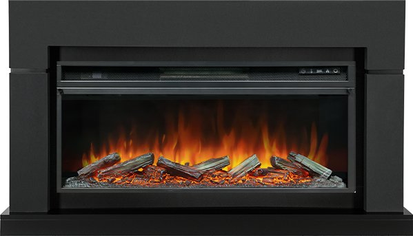 Каминокомплект Lindos - Серый графит (Ширина 1470мм) с очагом Vision 42 LOG LED