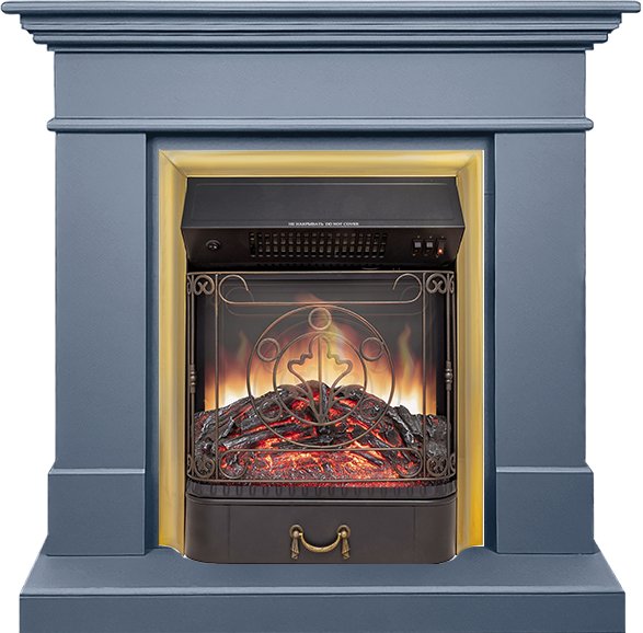 Каминокомплект California STD CRM (Разборный) - Санд антрацит с очагом Majestic FX M Brass