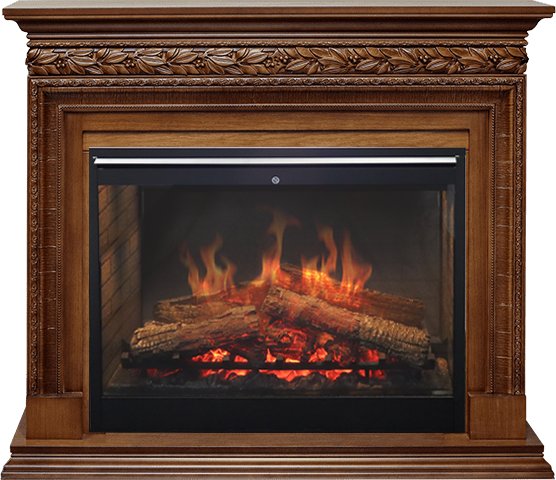 Каминокомплект Valletta - Орех (Ширина 1245 мм) с очагом Symphony 30'' DF3020-INT
