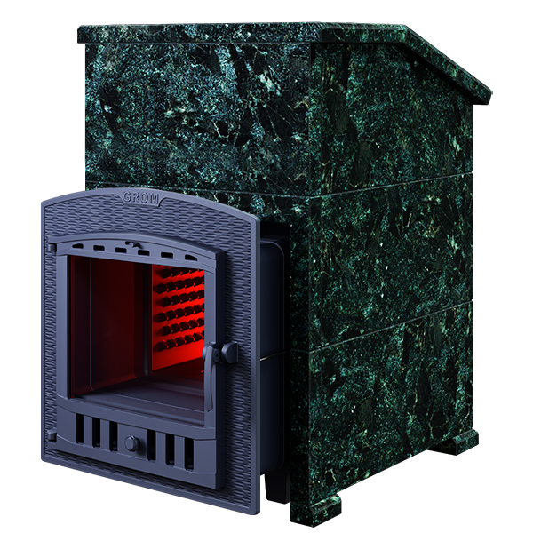 Чугунная печь для бани Комплект Гром 40 (П2) Президент 1130/40 Пироксенит