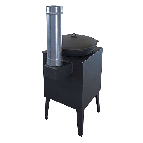 На фото изображено: «Тамерлан-1» печь под казан