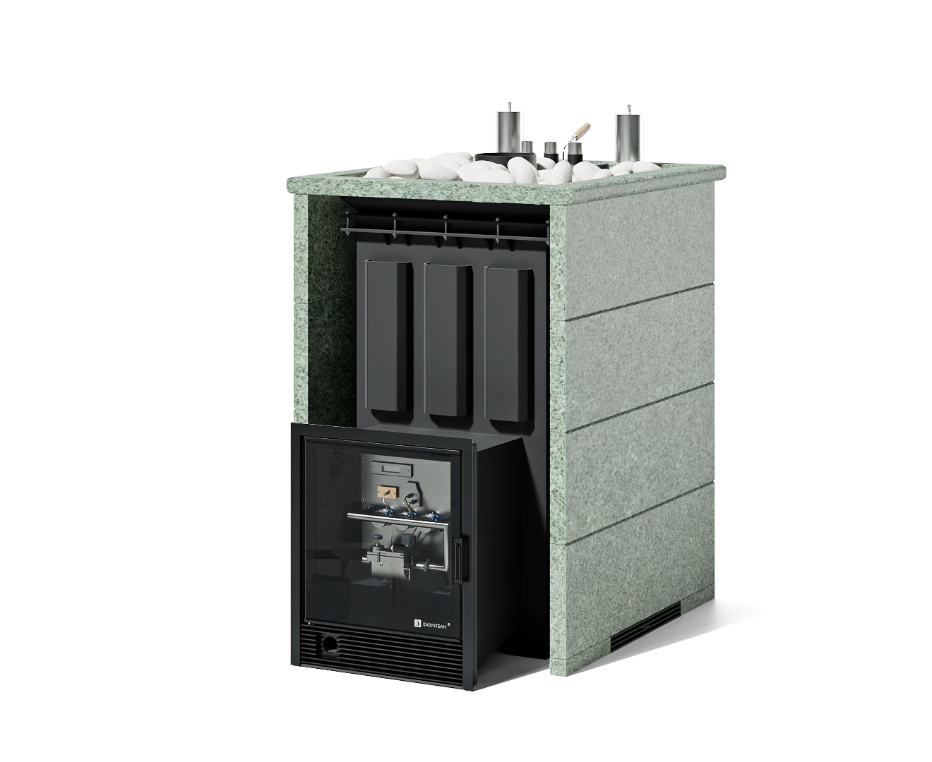 Печь Домна 45 К в трехстороннем кожухе