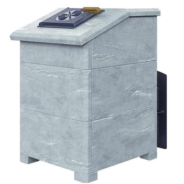 На фото изображено: Чугунная печь для бани Комплект GFS ЗК 18 Президент 830/40 Талькохлорит