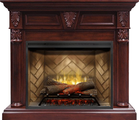 Каминокомплект Sheffield - Темная вишня с очагом Revillusion RBF30