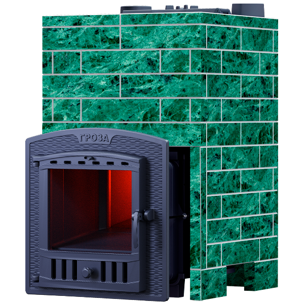 На фото изображено: Облицовка для печей Классика Гроза 24 М/П Змеевик кирпич (930/40)