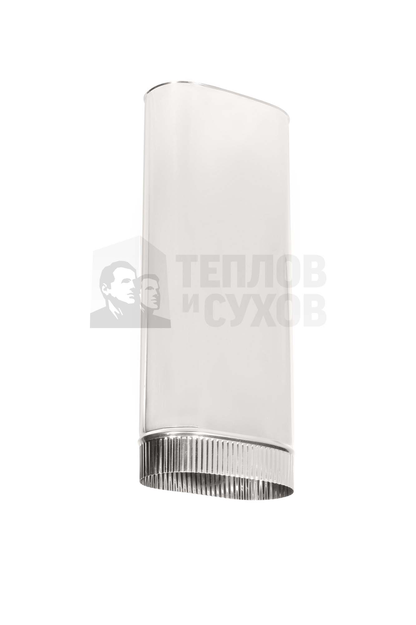 Труба Овал Моно L 500 100х200. 304. 0,5