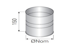 Адаптер внешний-внешний д. 250 P+