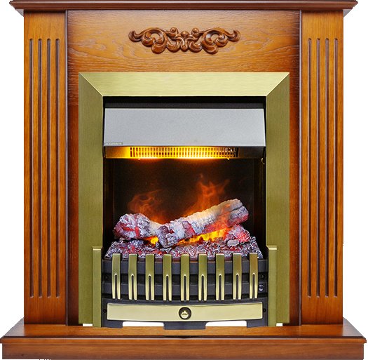 Каминокомплект Lumsden - Дуб антик с очагом Danville Antique Brass FB2