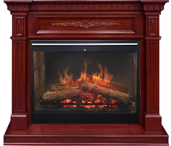 Каминокомплект Luxemburg - Темная вишня с очагом Symphony 30'' DF3020-INT