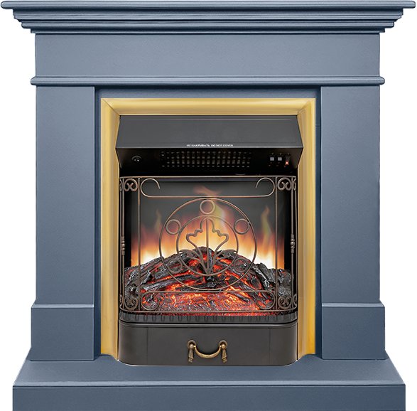 Каминокомплект California STD CRM (Разборный) - Санд антрацит с очагом Majestic FX Brass