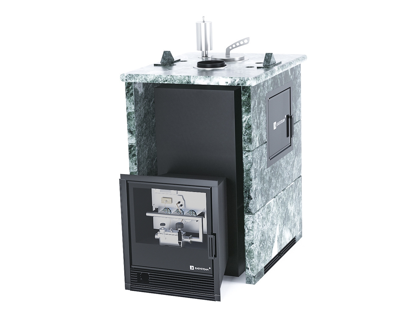 Печь Анапа М2 в трехстороннем кожухе с закрытым верхом