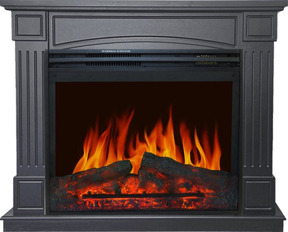 Каминокомплект Boston - Серый графит с очагом Jupiter FX New
