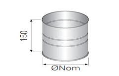 Адаптер внешний-внешний д. 200 P+