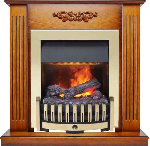 Каминокомплект Lumsden - Дуб антик с очагом Danville Brass FB2