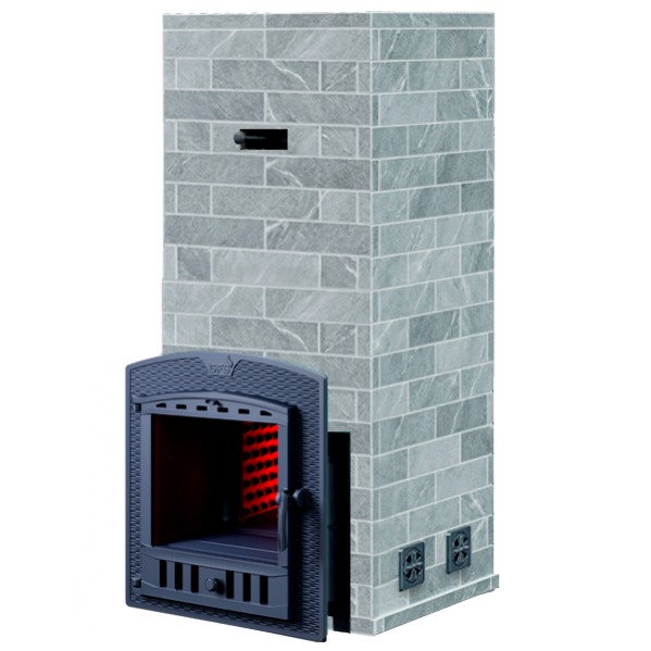 На фото изображено: Облицовка для печей Русский пар Гром 30 Талькохлорит кирпич (1540/40)