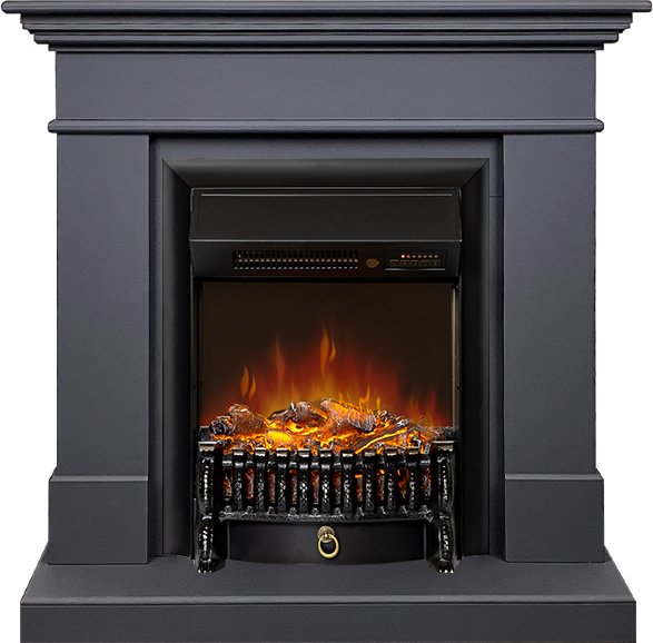 Каминокомплект California SFT (Разборный) - Серый графит с очагом Fobos FX M Black RC