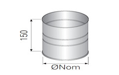 Адаптер внешний-внешний д. 250 P+