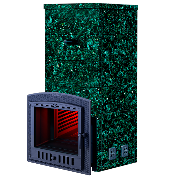 На фото изображено: Облицовка для печей Русский пар Гром 50 Пироксенит (1600/50)