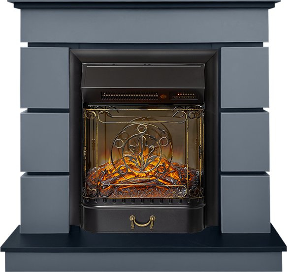 Каминокомплект Modern (Разборный) - Серый графит с очагом Majestic FX M Black RC